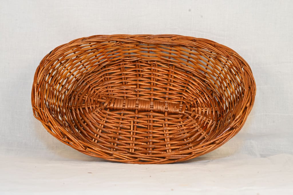 Handwoven Wicker Picnic Basket view 2