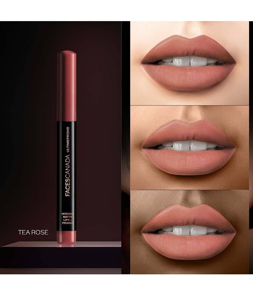 FACES CANADA Ultime Pro HD Intense Matte Lipstick + Primer - Tea Rose, 1.4g view 2