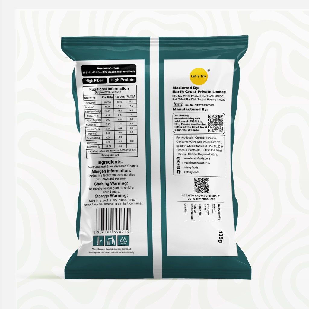 Let's Try Roasted Chana - 450g view 2