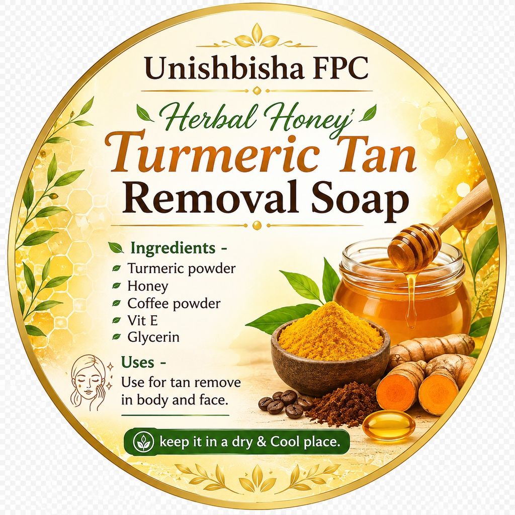 Unishbisha FPC Herbal Honey Turmeric Tan Removal Soap