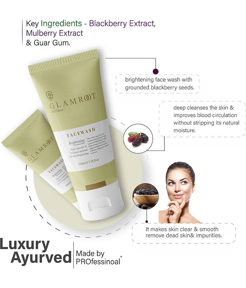 GLAMROOT - Lightening Face Wash For All Skin Type ( Pack of 1 ) view 2