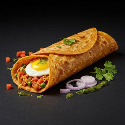 Kolkata Kathi Roll Egg