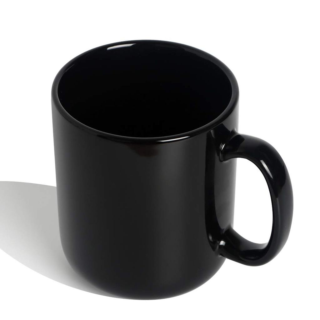 Black Ceramic Mug with Handle