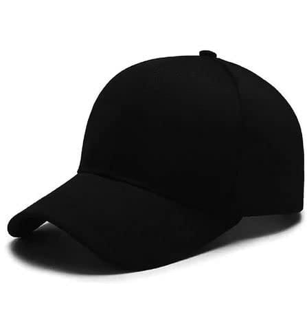 Stylish & Adjustable Black Cap for Men & Boys