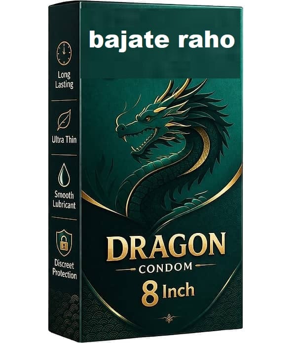 BAJATE RAHO Silicone Condom 7 Inch/ Dragon Condom