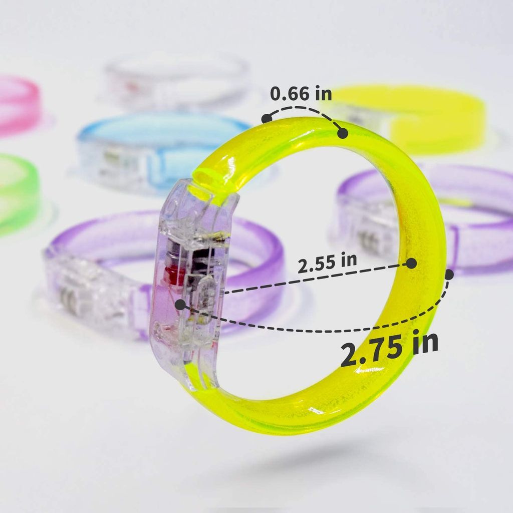 LED Wrist Band Yellow Color-1PC view 2