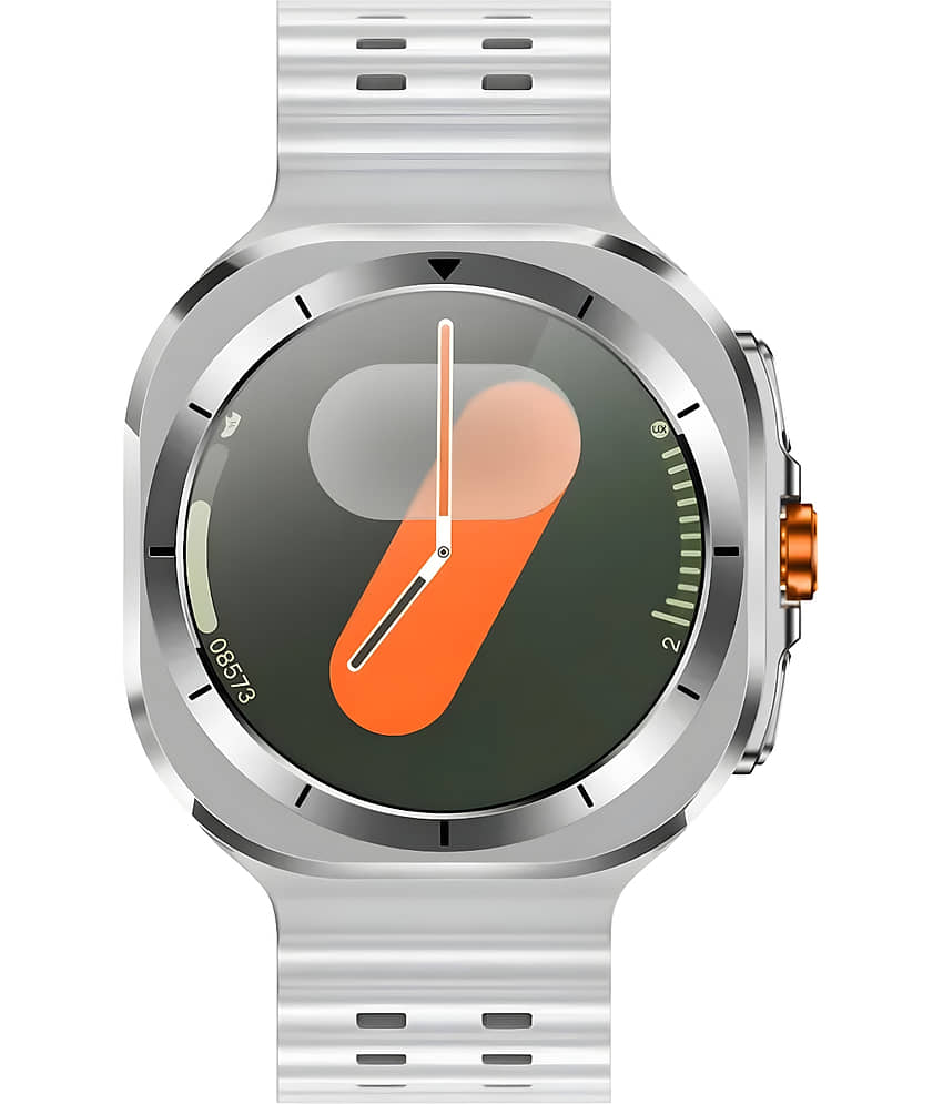 VERONIC IPS LCD BT Calling Smart Watch with Silicone Strap Upto 1-2 days Backup ( White ) view 2