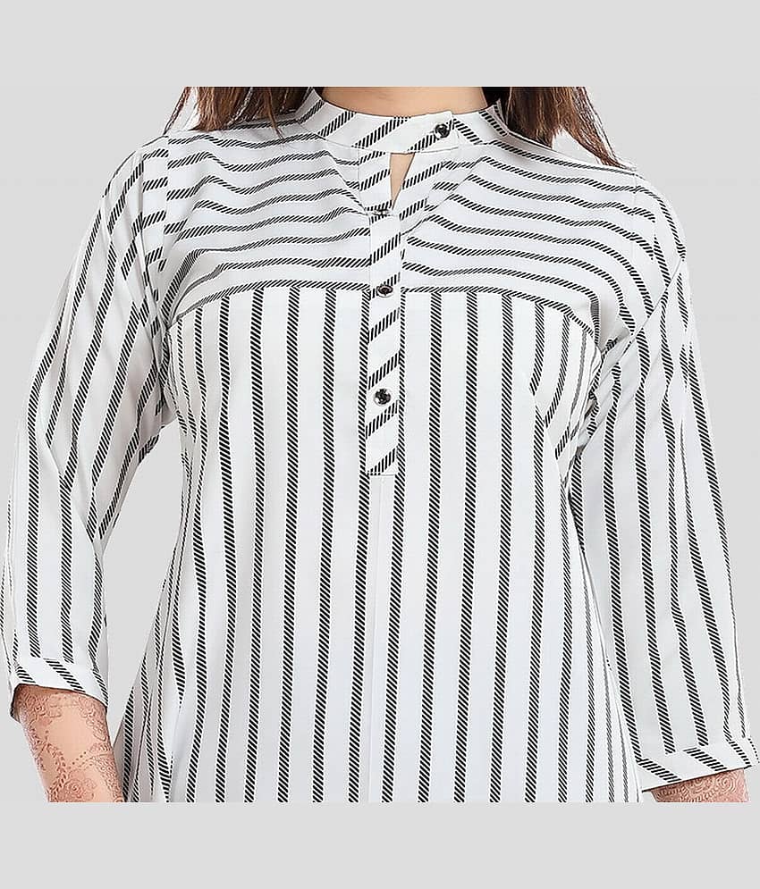 Meher Impex - Navy Blue Crepe Women's Tunic ( Pack of 1 ) view 2