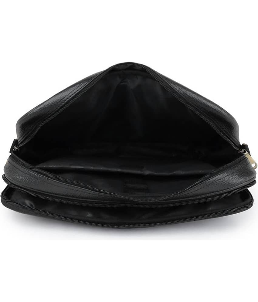 Da Tasche Black Synthetic Leather Office Bag view 2