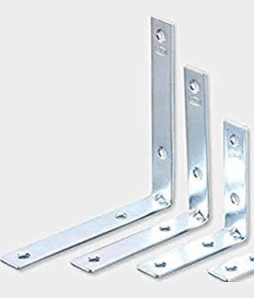 ADISON 8 cm right angle brackets mild steel heavy duty shelf hanging brackets pack of 25 pcs