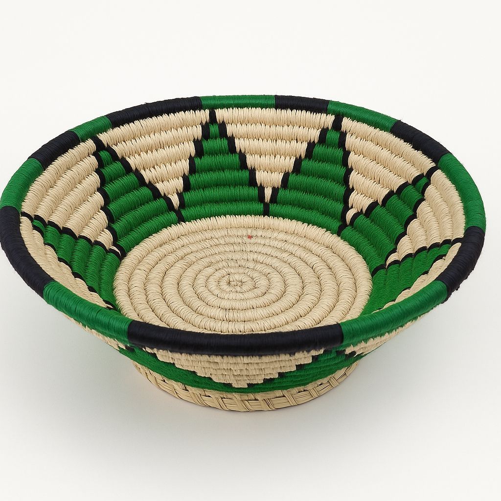 Green Tiger Grass Fruit Basket view 2