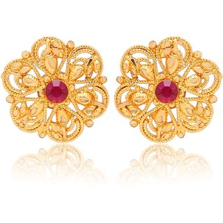 luv fashion Tradtional 1gm jumkhi gold n micron plated