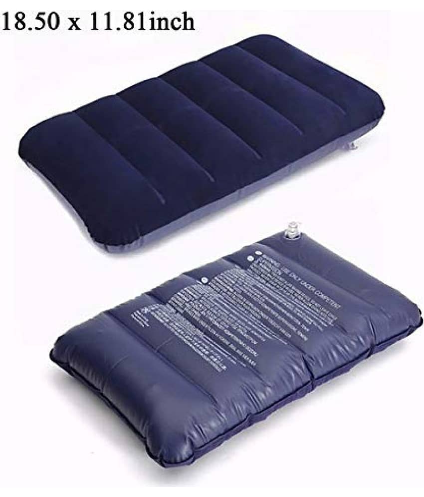 Caryn Soft Comfort Air inflatable Travel Tourist Neck Pillow (Pack of 1)-Blue view 2