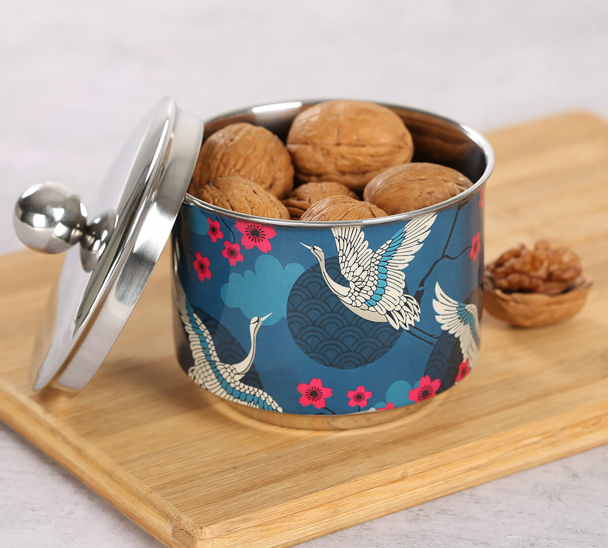 India Circus Aerial Moments Steel Bowl With Lid view 2