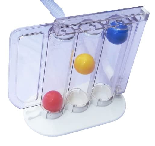 FAIRBIZPS 3 Balls Incentive Spirometer, Breathing Exerciser for Deep Breathing, Lung Exercise, Breath Exercise Measurement System, 3-ball inhaling breath measurement system view 2