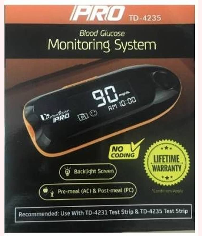 DiabaScan PRO Glucometer TD4235 with 25 Strips view 2