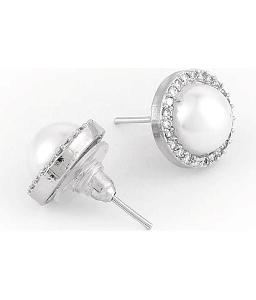 gilher White Stud Earrings ( Pack of 1 ) view 2