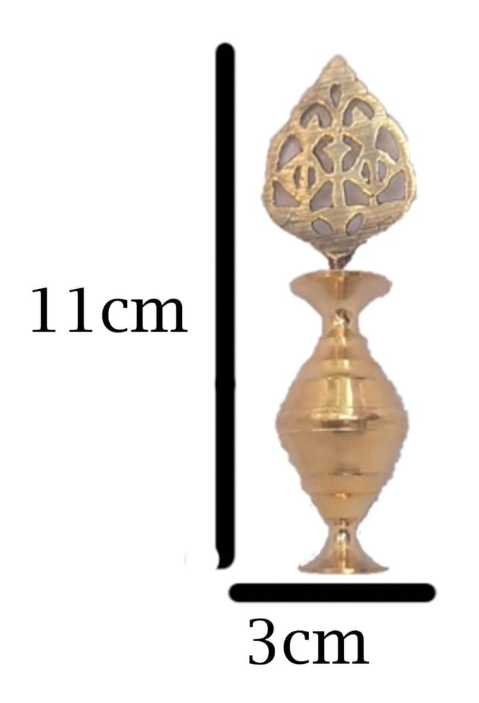 Mii Art brass surmedani with surma use in eye's muckap(size-11cm) pack of 1pcs. view 2