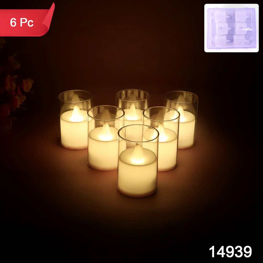 Flameless LED Votive Candles (Set) view 2