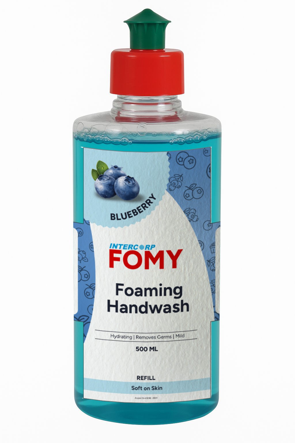 Intercorp Fomy Antibacterial Soft Refreshing Foaming Hand Wash Refill - 500ml (Blueberry) view 2