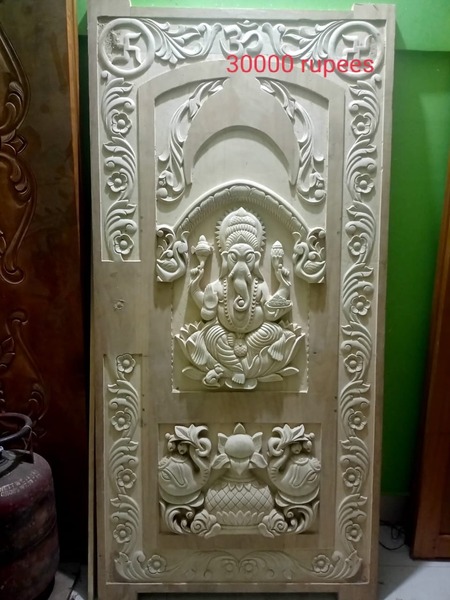 Wooden Designer Ganpathy Door