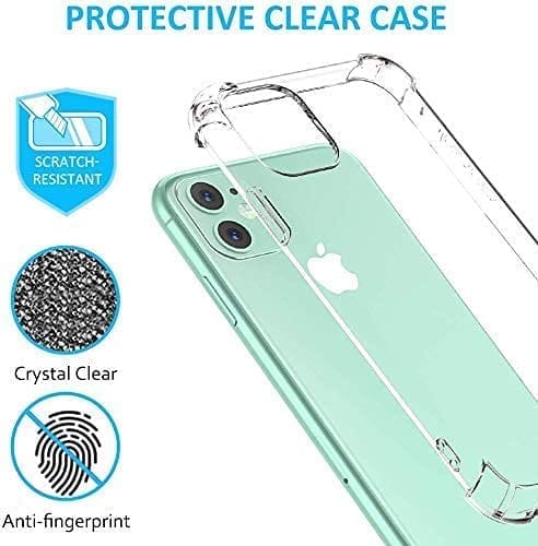 Faircost for iPhone 11 Back Cover Shockproof (Silicon| Transparent) view 2
