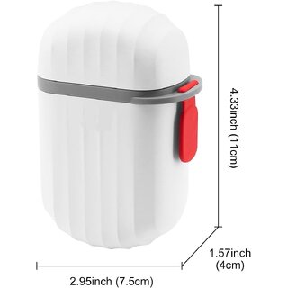 (Pack of 1) Plastic Travel Soap Container with Lid, Portable Leak-Proof Soap Box for Bathroom Outdoors Travel, Case Holder for Soap (Multi Colour) view 2