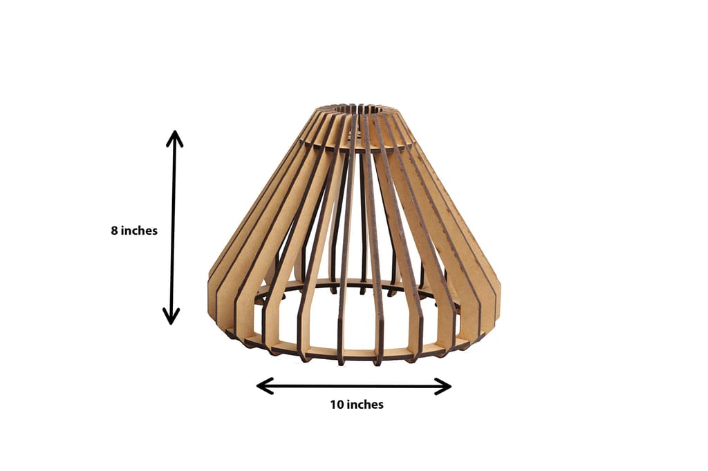 Dbeautify Hanging Lamp, MDF, Black (Bulb, and Extension Included) view 2