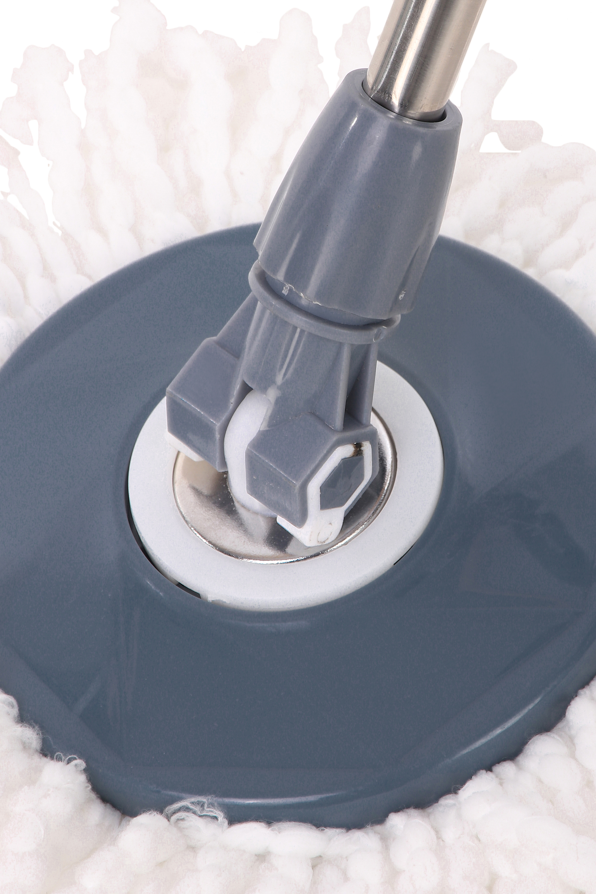 Revolutionary Spin Mop Stick Set (With 1 Refill) - Effortless Cleaning with 360 Rotating Head & Stainless Steel Handle view 2