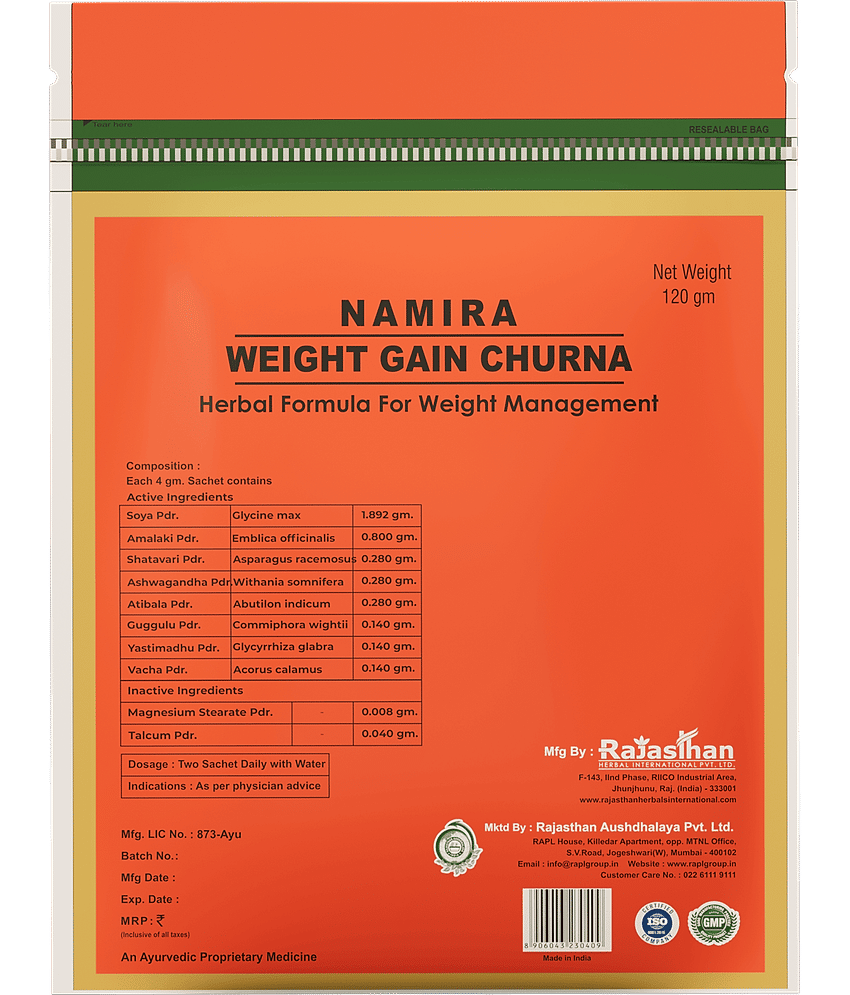 RAJASTHAN AUSHDHALAYA Powder For Weight Gain ( Pack of 2 ) view 2