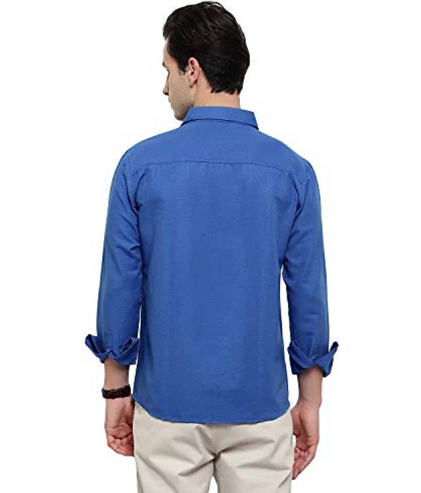 Latest Chikan - Cotton Blend Regular Fit Orange Men's Casual Shirt ( Pack of 1 ) view 2