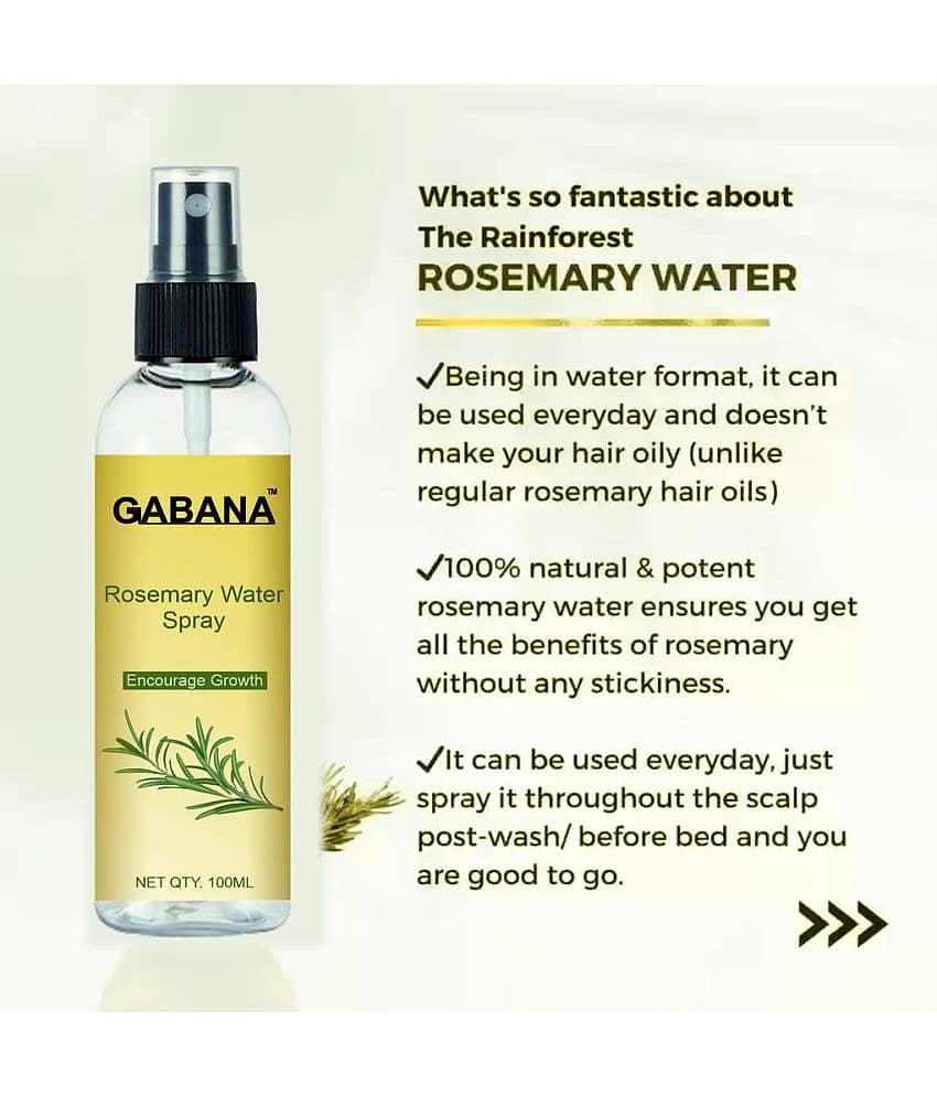 Gabana Beauty Natural Rosemary Water | Hair Spray For Regrowth 100ml & Botox Stock Solution Anti Ageing Serum 30ml - Set of 2 Items view 2