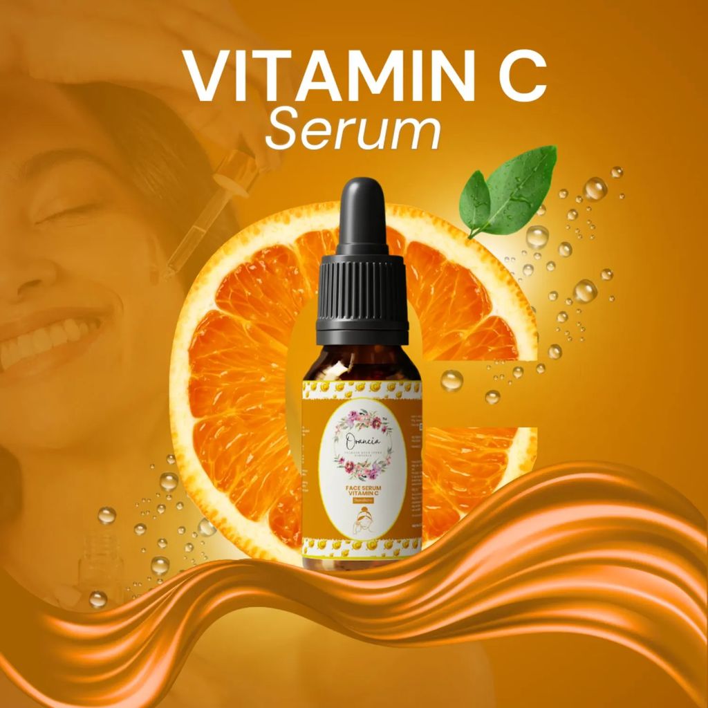 Orancia Vitamin C Face Serum for Glowing Skin | Purest Vitamin C with Vitamin E | Moisturizing Serum for Sensitive Skin | All Skin Types | Face Serum for Men & Women | 30 ml view 2