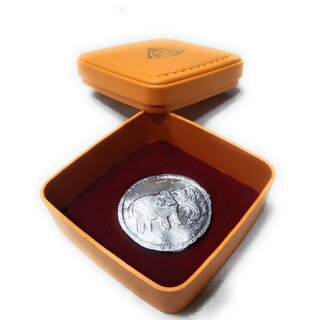 Rahu Ranga Remedy / Lal Kitab Remedy Lead Figurines For Rahu Dosh Shanti Yantra For Floating In Water 1 Pcs. Coin view 2