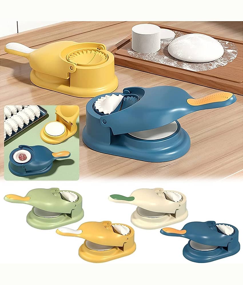 Momos Maker Machine, Dumpling Skin Press Mould for Gujiya Ghughra Momos Making, 2 in 1 Dumpling Maker Mould Machine, Kitchen DumplingCommunications Safe view 2