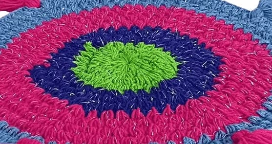 Handmade Crochet Cotton Rug (4) view 2