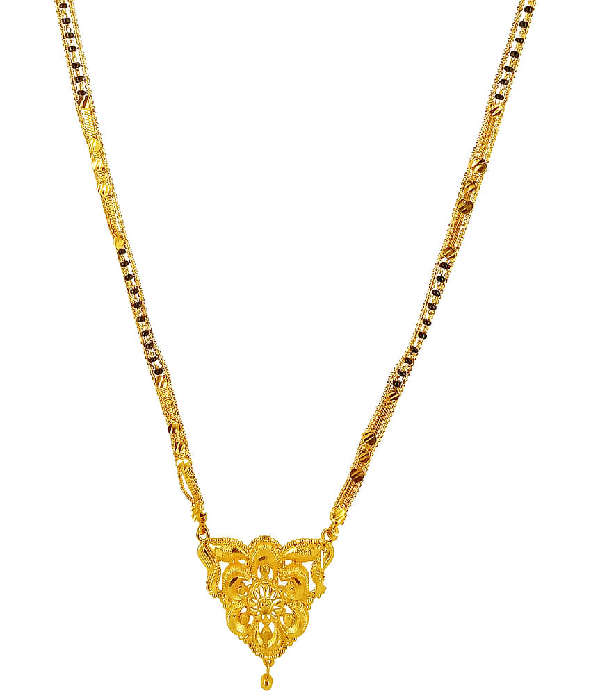 JIPPA - Golden Mangalsutra ( Pack of 1 ) view 2