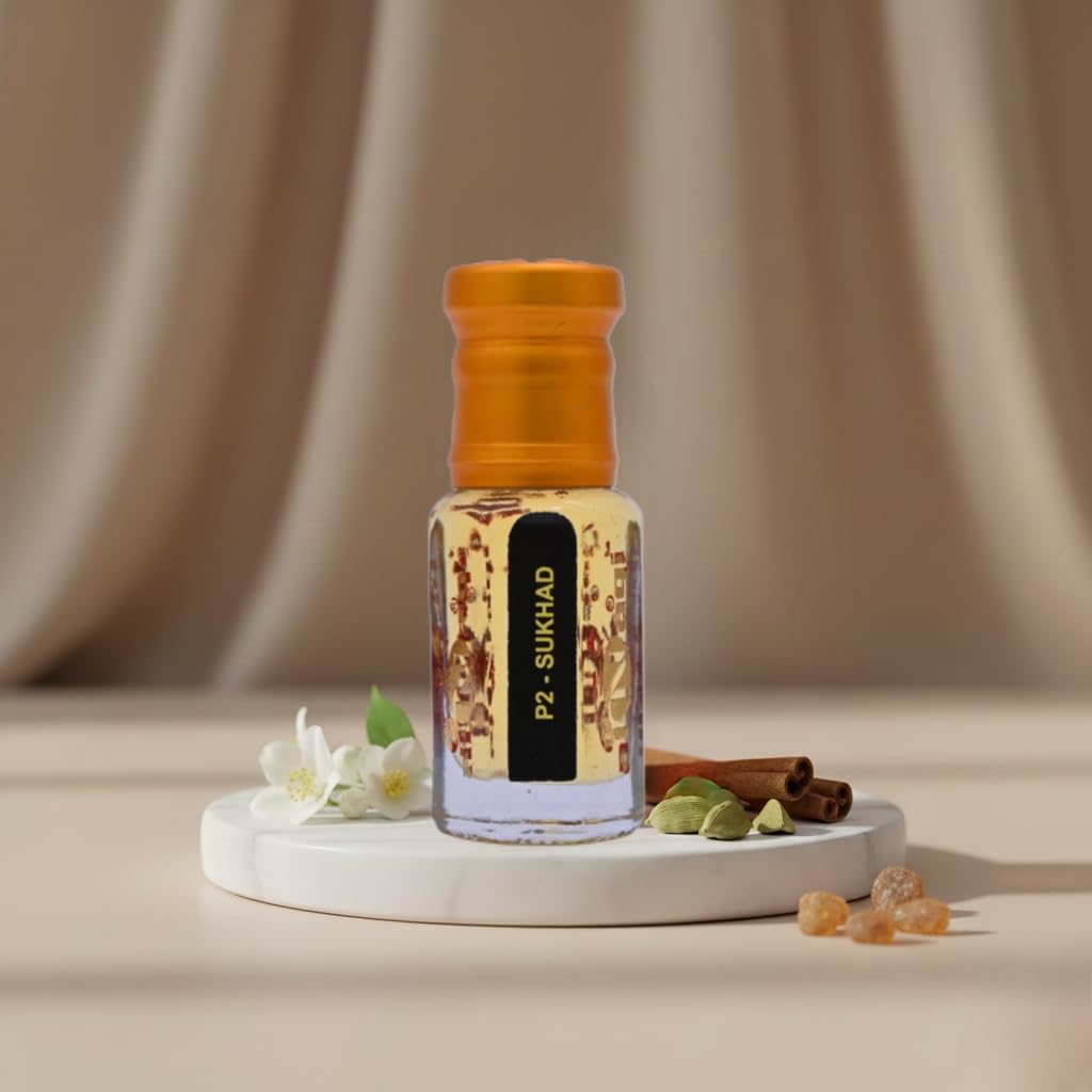alnaqi fragrances Sukhad 12ml Original - Pure Sandalwood Attar Oil Best Non-Alcoholic Perfume Alternative to Spray Long Lasting Arabian Concentrated Fragrance view 2