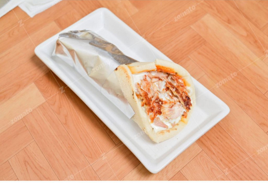 Extra chicken cheese shawarma