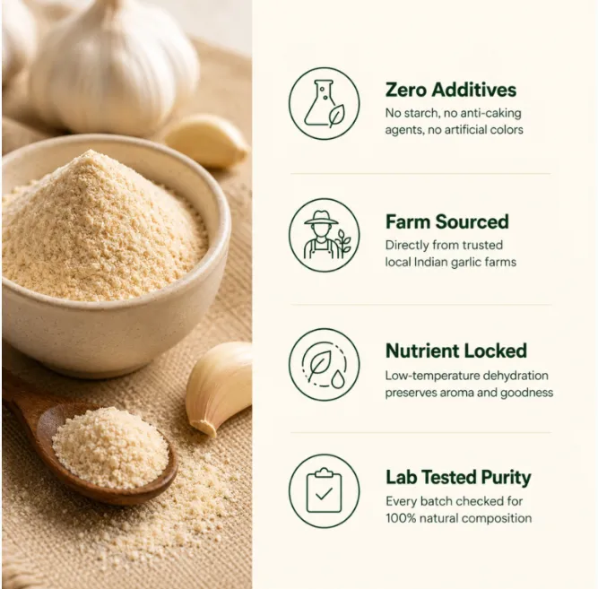 Premium Dehydrated Garlic Powder (100% Pure) view 2