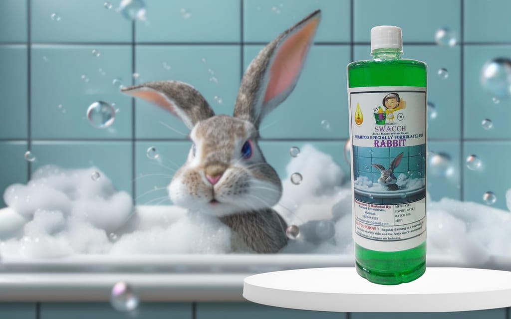 Swacch Shampoo Specially Formulated for Rabbit (1 Litre) Neem Alovera view 2