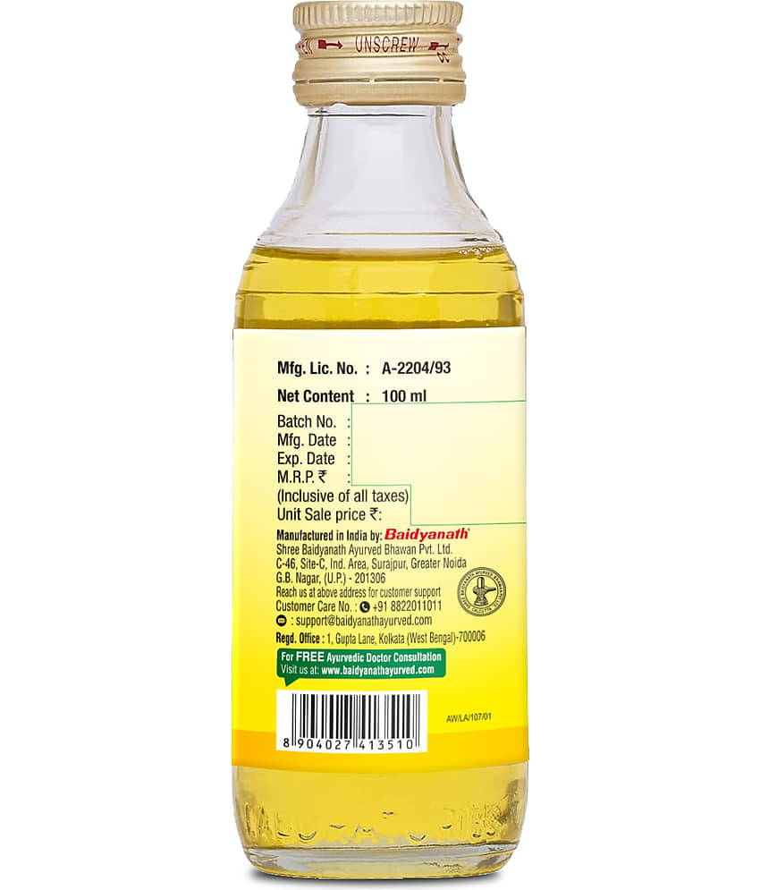 Baidyanath Badam Tail - 100Ml | Rich In Vitamin-E For Healthy Hair & Skin Hair Oil view 2
