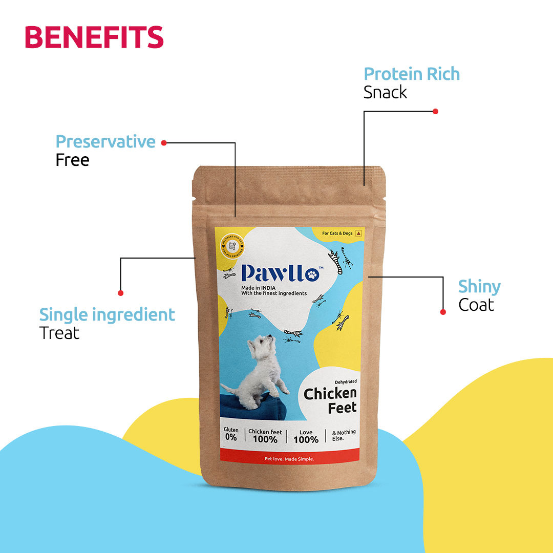 Pawllo Chicken Feet, 10 Pcs view 2