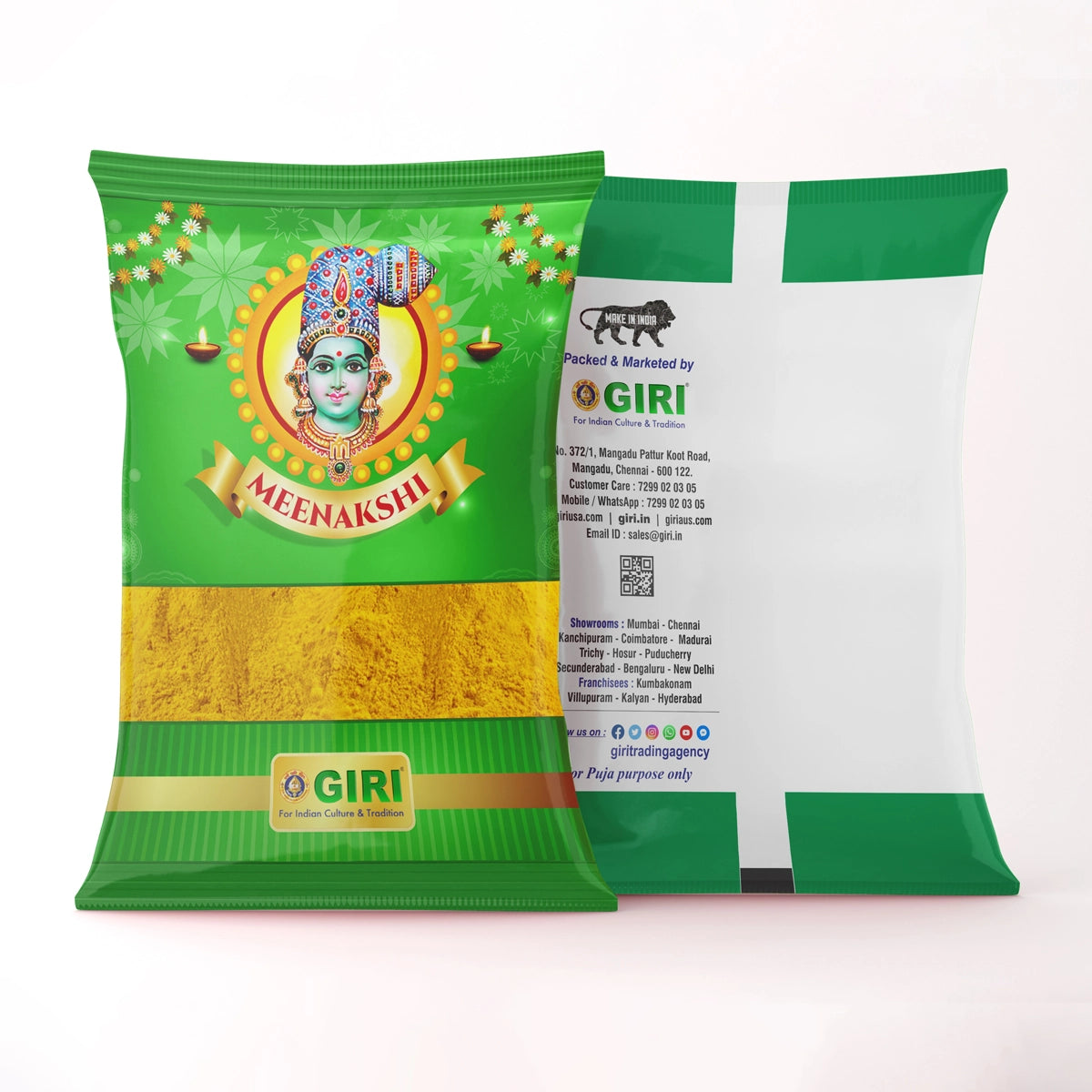 Giri Kasturi Turmeric Powder | Haldi Powder | Yellow Colour | Manjal Thool for Pooja 1 Kg view 2