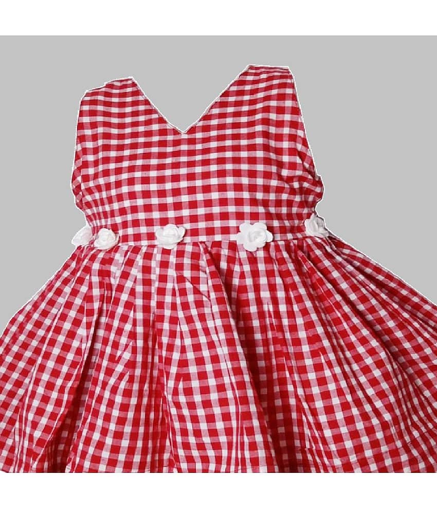 harshvardhanmart.com Pack of 1 Baby Girls Cotton Frock ( Red ) view 2