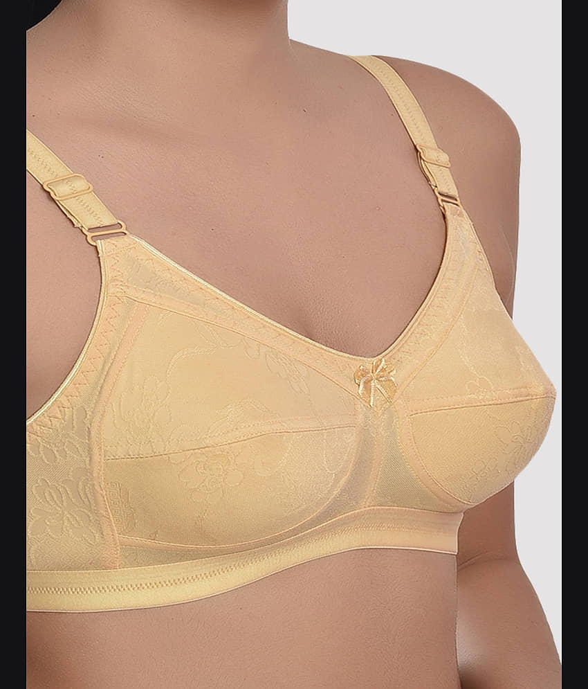 LadySoft Cotton Blend Non Padded Women's Everyday Bra ( Cream ) Mehbooba-Skin view 2