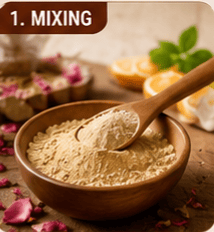 SHUSHRAJ JAIVIK Herbal Face Care Combo Pack | Chandan, Hibiscus & Orange Peel Powder (80g Each) + FREE Multani Mitti Powder 20g Gift Pack | Festival Offer | Natural Face Pack view 2