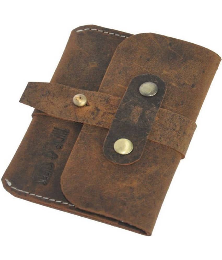 Hide&Sleek Black Genuine Leather Belt Loop Card ATM Holder view 2
