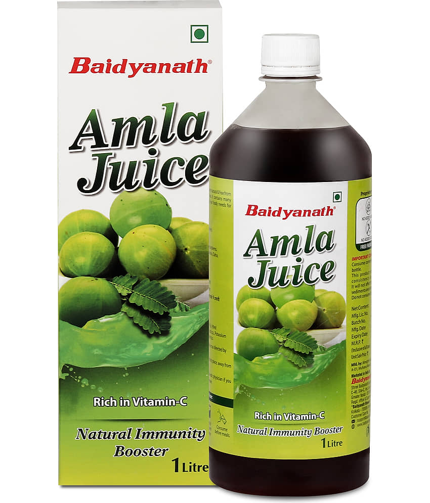 Baidyanath Amla Juice Immunity Booster Help Increase Metabolism & Digestion 1L (Pack of 2) view 2