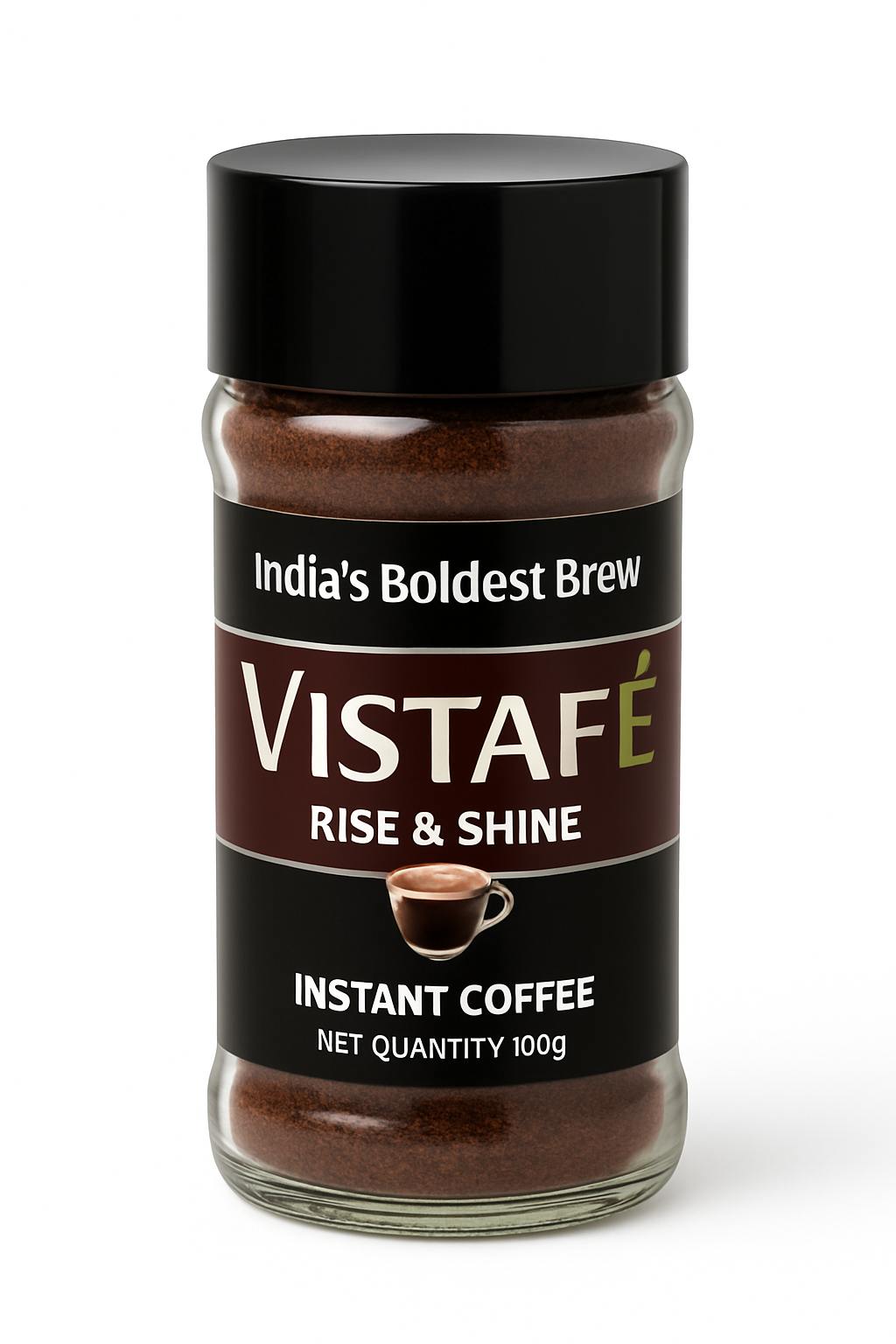 Vistafe Rise & Shine Pure Instant Coffee for Strong Energy view 2